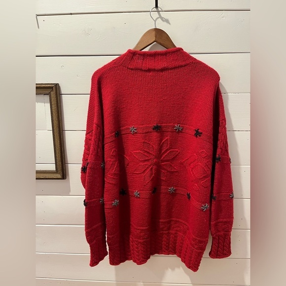 📍 VINTAGE ESPRIT SPORT 💯 wool knit sweater size XXL oversized ⚠️ - Picture 8 of 10